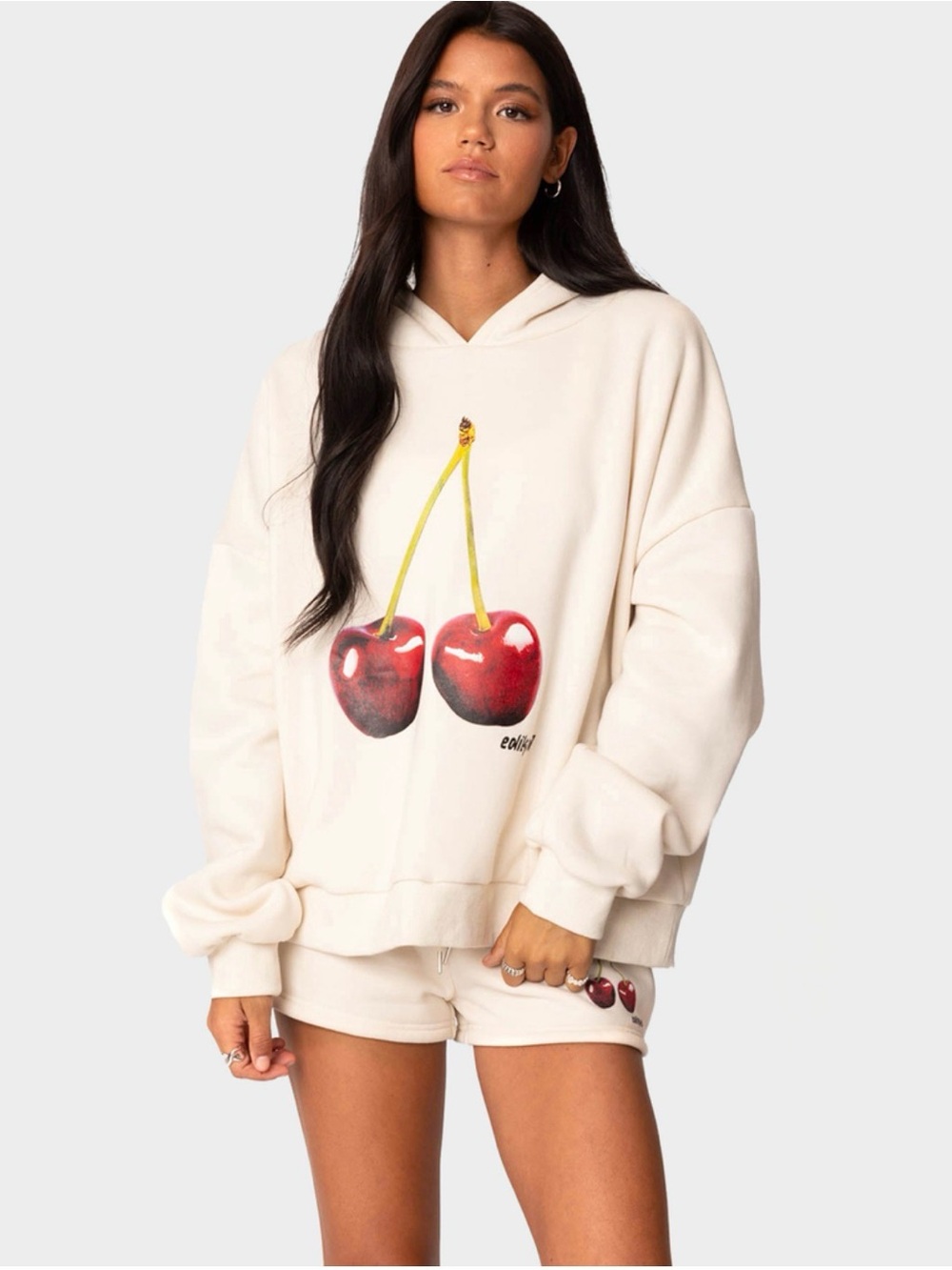 Edikted Mon Cherie Hoodie EUC🍒
